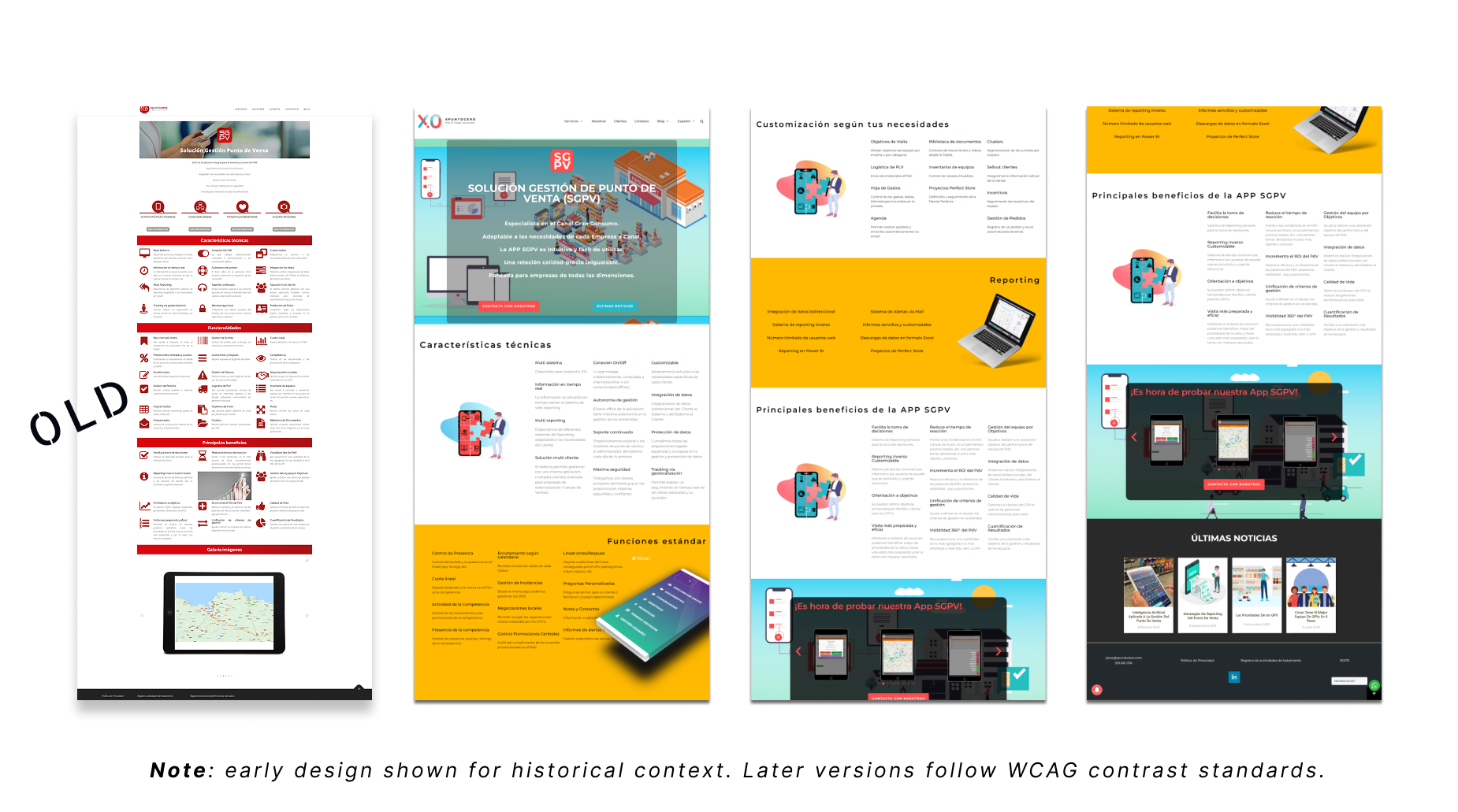 Product page Before & After - Website Transformation